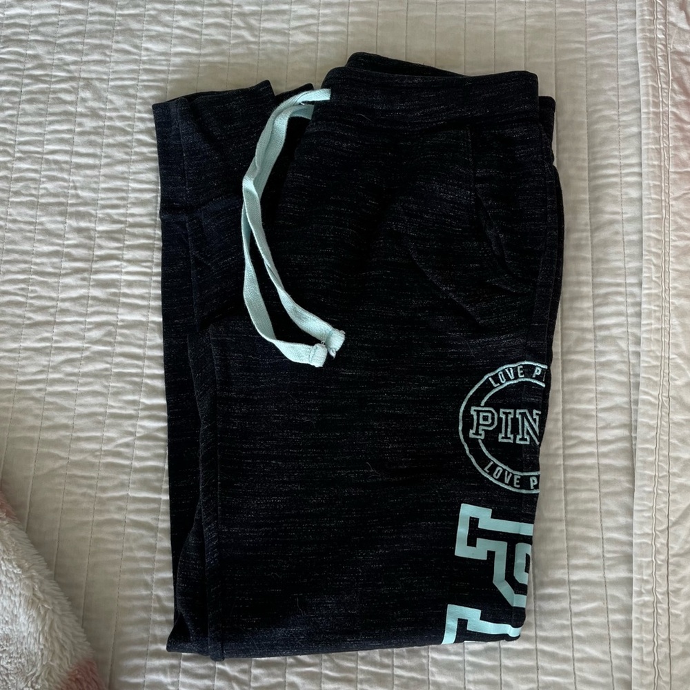 PINK Victoria's Secret Black Joggers